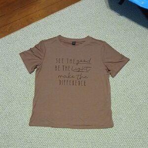 SHEIN Light Maroon Graphic Tee - Short Sleeve Size M